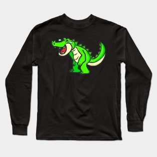 Crocodile animal motif alligator animal welfare for children Long Sleeve T-Shirt